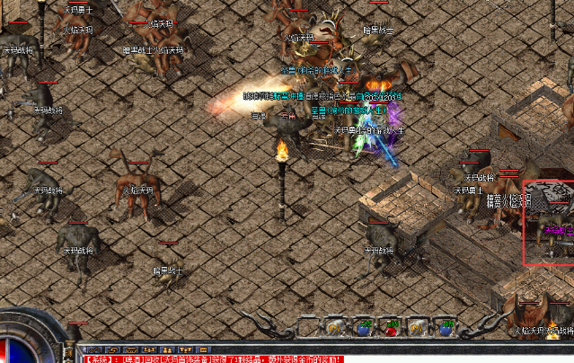 <b>使用火墙术合作冰咆哮技术可一次性吸引8-10只怪物会集清理</b>